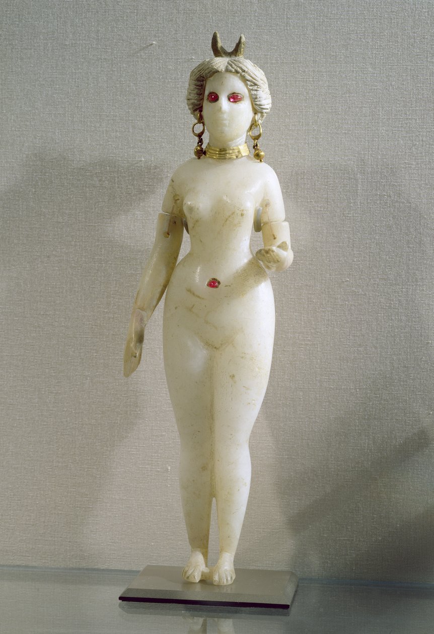女性裸像の小像、偉大なバビロニアの女神イシュタルとしても知られる
